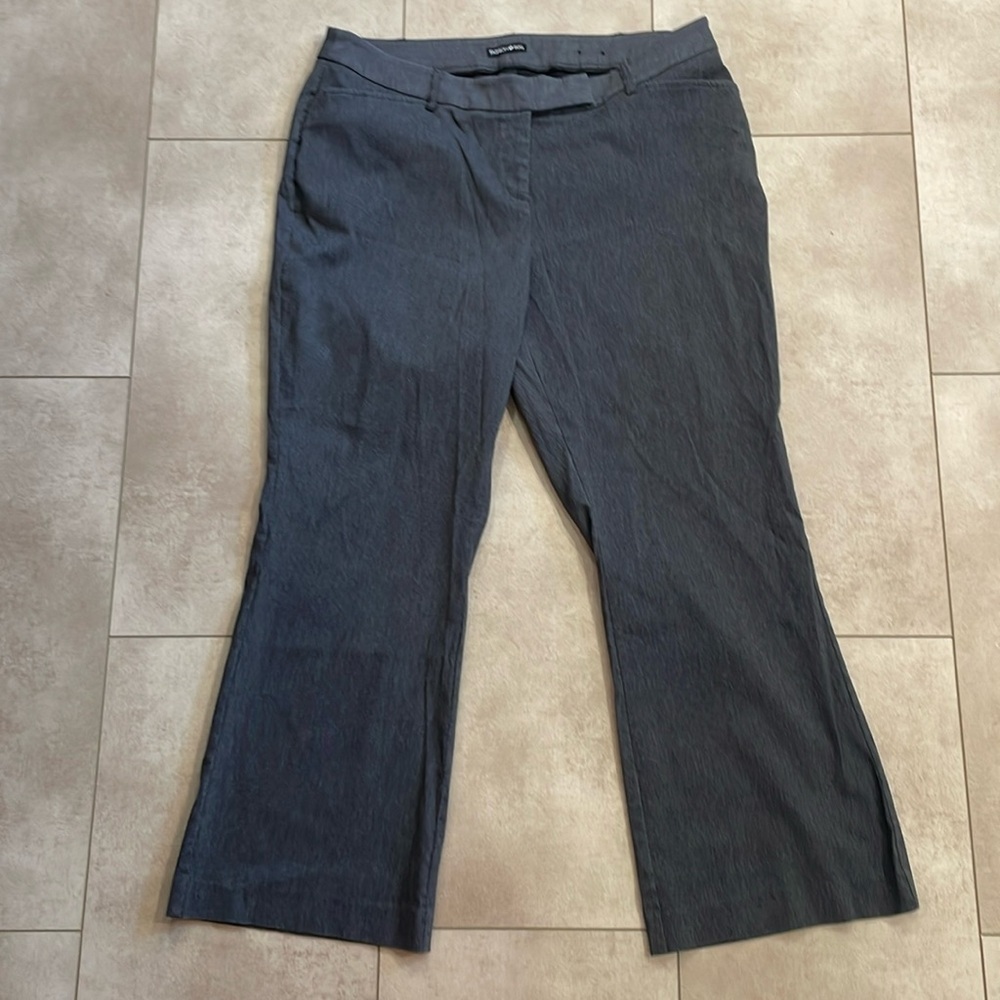 Fashion Bug, Woman’s Dress Pants, Sz 18WP, Dark Grey, boot cut - Picture 1 of 5